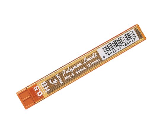 Грифели для механических карандашей Pilot, 12шт., 0,5мм, HB PPL-5