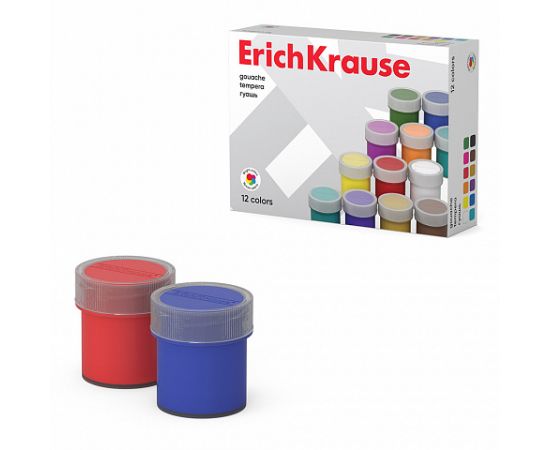 Гуашь 12 цветов по 17 мл ErichKrause