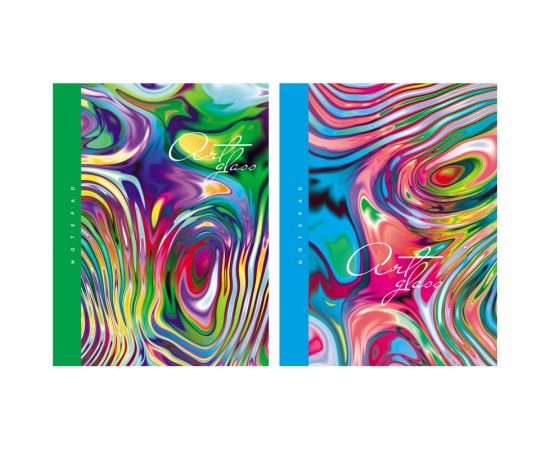 Тетрадь 80л., А5, клетка BG, матовая ламинация, выборочный лак