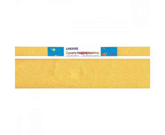 Бумага крепированная  deVente, 50*250см, золото в рулоне
