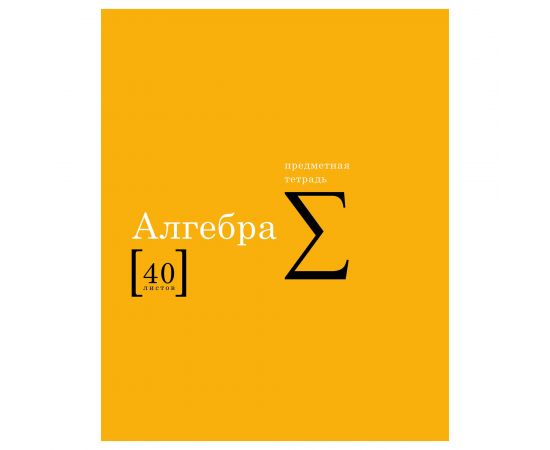 Тетрадь предметная 40 л А5 клетка скоба "Символы" - Алгебра