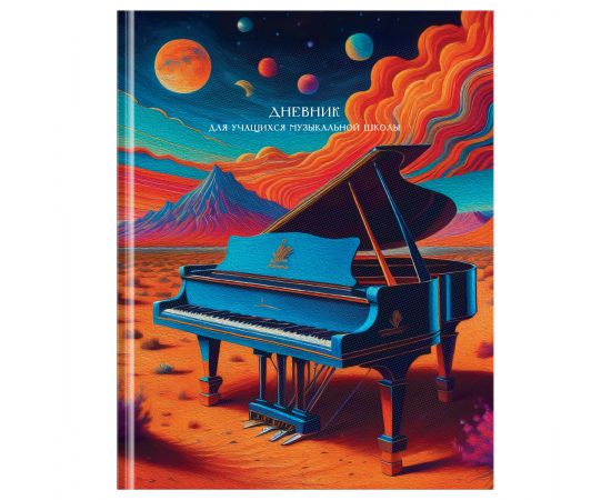 Дневник для музыкальной школы 48л. (твердый) BG "Space class", матовая ламинация, выб. лак ДМ5т48_лм