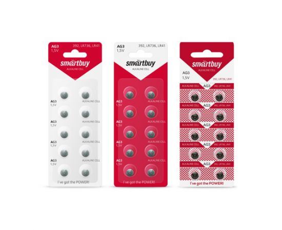 Элемент питания  Smartbuy AG3 (LR41. 392) BL10 (10/100)