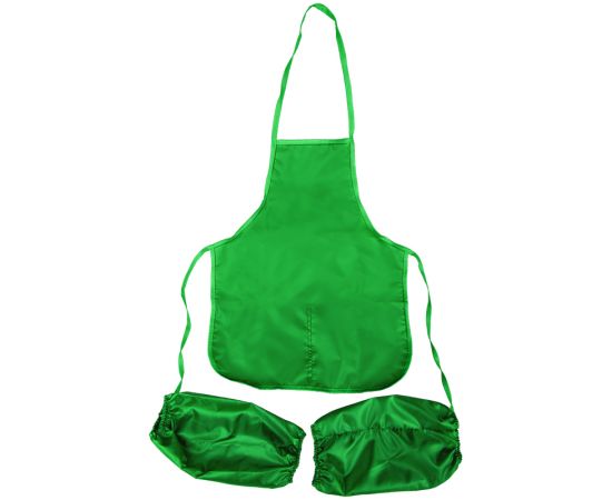 Фартук с нарукавниками ArtSpace, 48,5*39,5см, 2 кармана, зеленый
