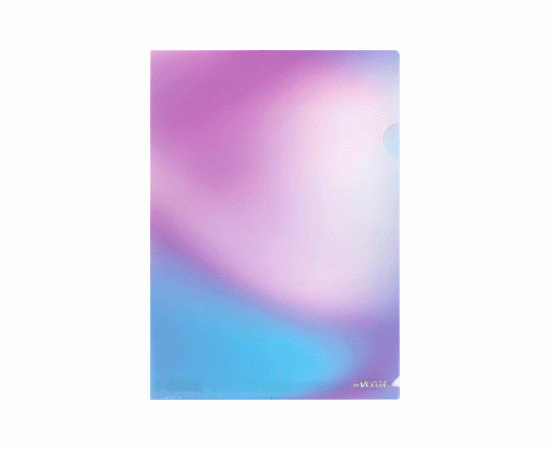 Уголок пластиковый deVENTE А4 голубой с розовым