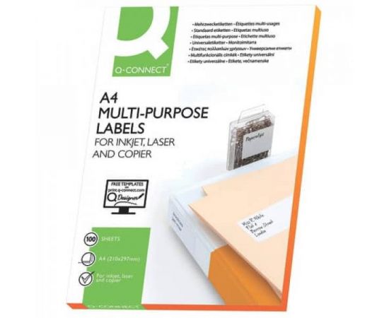 Этикетка самоклеящаяся 105х48 мм, белая, 12л Q-Connect