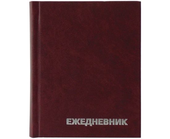 Ежедневник недатир. A6, 160л., бумвинил, OfficeSpace, бордовый