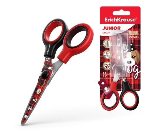 Ножницы 13 см ErichKrause Junior Decor Cute Dog детские