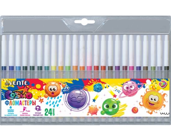 Фломастеры 24 цвета deVENTE Cosmo в пластиковом блистере
