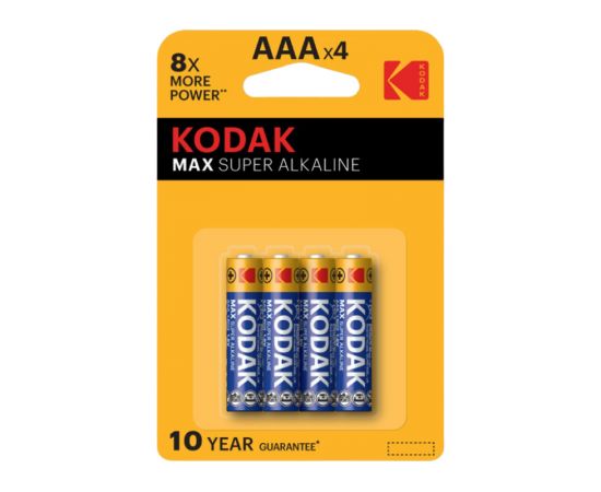 Элемент питания Kodak LR03 BL*4MAX Super Alkaline