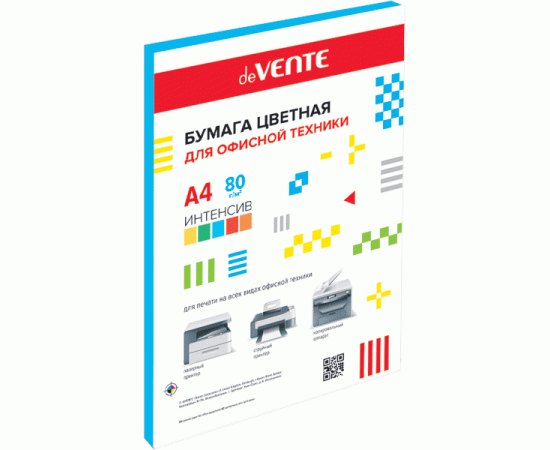 Бумага deVENTE A4 80 г/м2 синий интенсив 50 л/40