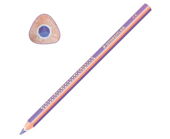 Карандаш цветной утолщенный STAEDTLER "Noris club", 1 шт., трехгранный, грифель 4 мм, фиолетовый