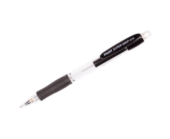Карандаш механический Pilot "Super Grip" 0,5мм, с ластиком, черный корпус H-185-B