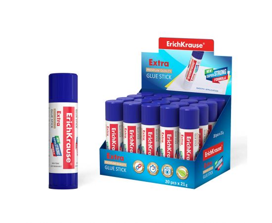 Клей-карандаш ERICH KRAUSE, 21 гр Extra