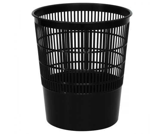Корзина для бумаг СТАММ, 18л, сетчатая, черная