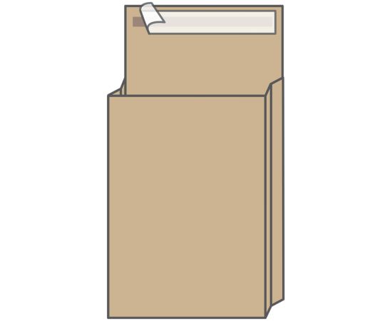 Конверт 229х324, А4 из крафт бумаги на 250 листов