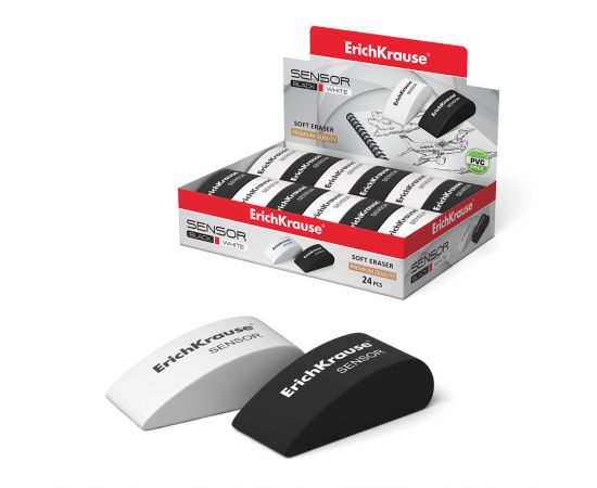 Ластик ErichKrause Sensor Black&Whitе