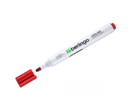 Маркер для белых досок Berlingo "Uniline WB300", красный, пулевидный, 3мм PM6412