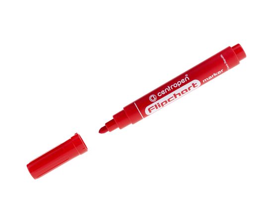 Маркер для флипчартов Centropen "8550" красный, пулевидный, 2,5мм 5 8550 0104