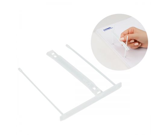 Механизмы для скоросшивания СТАММ, полипропиленовые, 25шт., прозрачные СК-30587