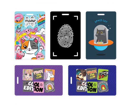 Обложка-карман для карты, пропуска, проездного OfficeSpace "Have Fun", 95*65мм, ПВХ, ассорти PC_5424