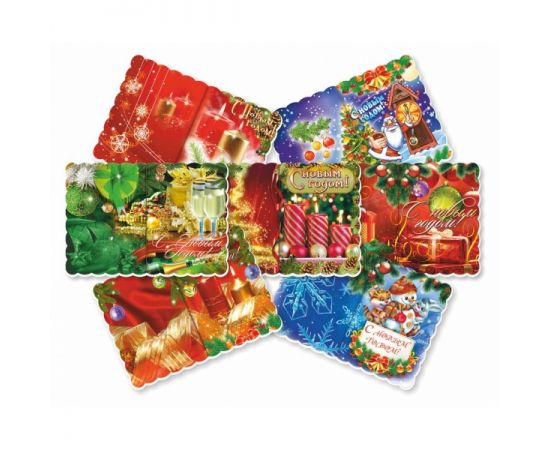 Открытка-мини в ассортименте "КВАДРА"