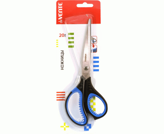 Ножницы 21 см deVENTE титановые лезвия, прорезиненные кольца