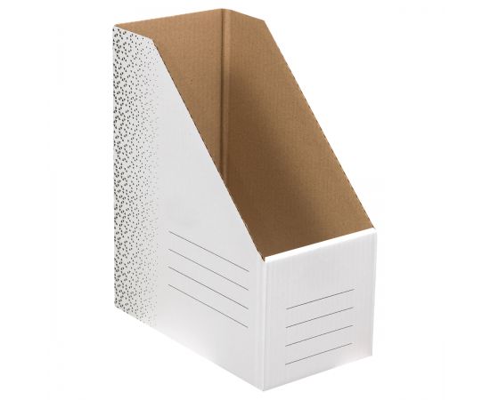 Накопитель-лоток архивный из микрогофрокартона "Standard" плотный, 150мм, белый, 1400л. 371331