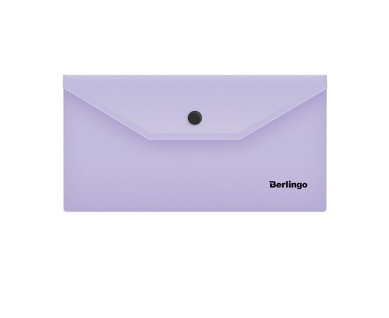 Папка-конверт на кнопке Berlingo "Instinct", C6, 180мкм, лаванда AKk_06507