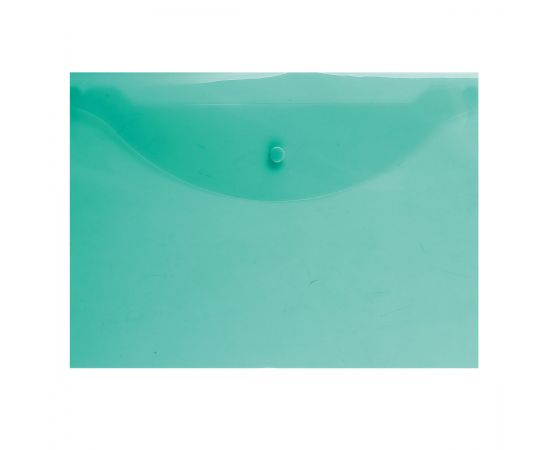 Папка с кнопкой  А4 Attomex полупрозрачная зеленая