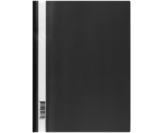 Папка-скоросшиватель пластик. СТАММ А4, 160мкм, черная с прозр. верхом ММ-32250