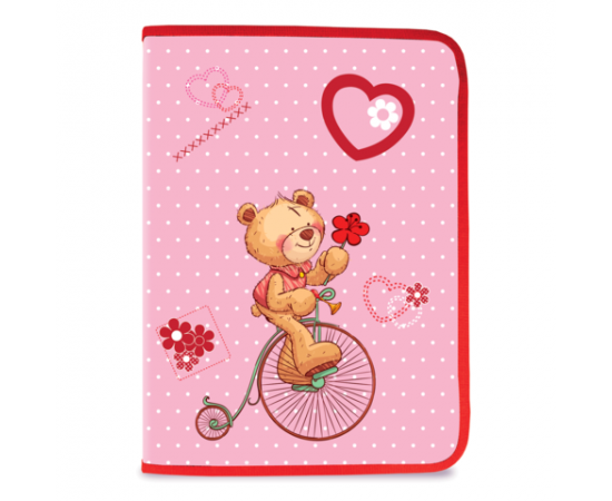 Папка для труда А4,BRAUBERG,молния вокруг,ассорти