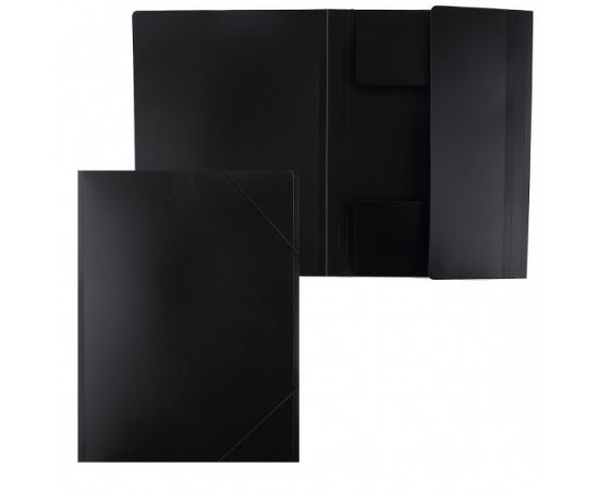 Папка на резинках A4 Attomex черная