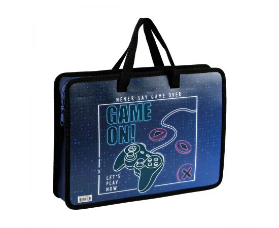 Папка с ручками А4 ArtSpace "Gamer", пластик, на молнии, 70мм ПТЛ-14_4_49835