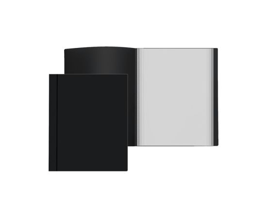 Папка с 40 вкладышами черная Attomex