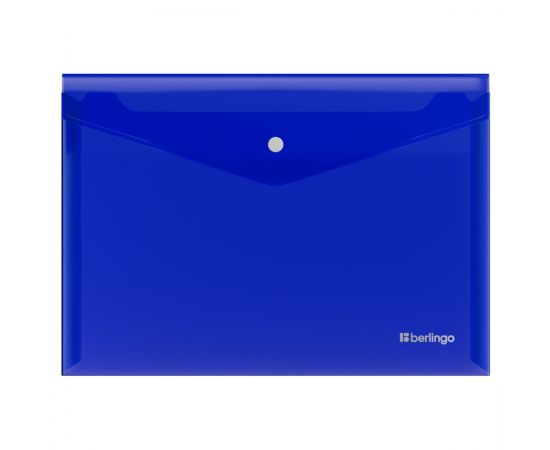 Папка-конверт на кнопке Berlingo "No Secret", А3, 200мкм, синяя EFb_03402
