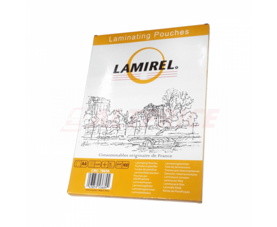 Пленка для ламинирования А4 Lamirel, 75мкм, 100л.