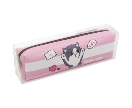 Пенал, 200*55*40 ArtSpace "Love cat", искусственная кожа Tn_42829