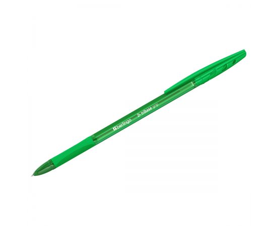 Ручка шариковая Berlingo "Tribase grip" зеленая, 1,0мм, грип CBp_10972