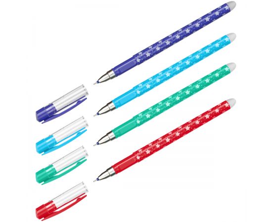 Ручка гелевая стираемая ArtSpace синяя, 0,5мм, корпус ассорти M917_20211