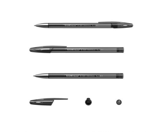 Ручка гелевая черная 0,5 мм ErichKrause R-301 Original Gel/12/144