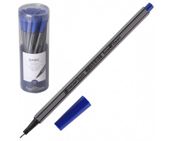 Ручка капиллярная синяя 0,4 мм Bruno Visconti "BASIC.Summer"