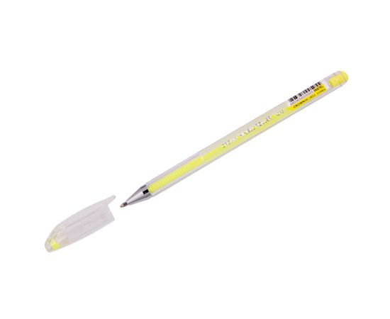 Ручка гелевая CROWN пастель желтая 0,8мм
