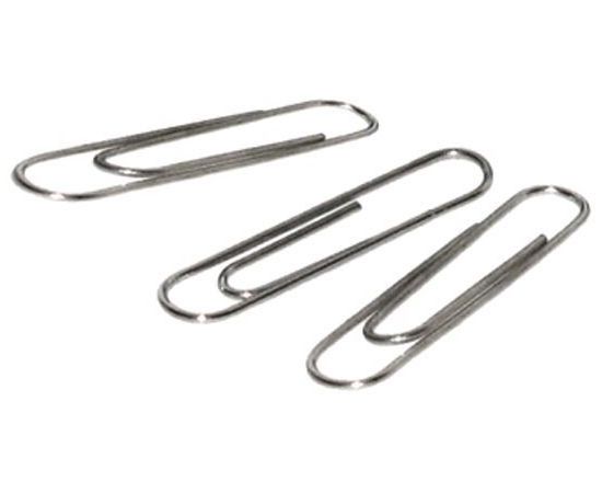 Скрепки 33 мм металлические овальные никелированные (100 шт) DOLCE COSTO