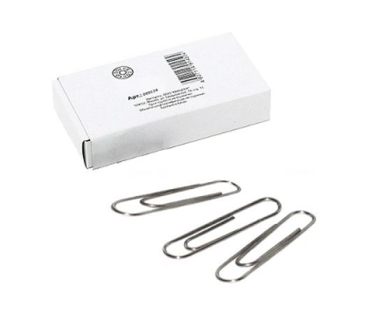 Скрепки 50 мм металлические овальные никелированные (50 шт) DOLCE COSTO