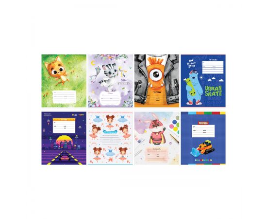 Тетрадь 12л., клетка ArtSpace "Микс. Ассорти" Т12к_49270