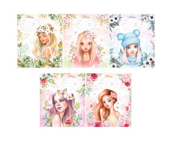 Тетрадь 12л., линия ArtSpace "Рисунки. Девочки", эконом Т12лС_43236