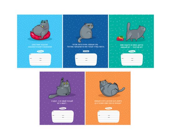 Тетрадь 12л., линия ArtSpace "Рисунки. Советы кота", эконом Т12лС_43234