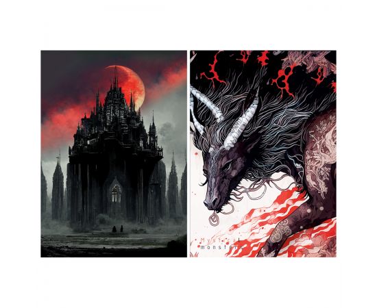 Тетрадь 48л., А5, клетка Greenwich Line "Mystical monster", матовая ламинация, ЕВРО