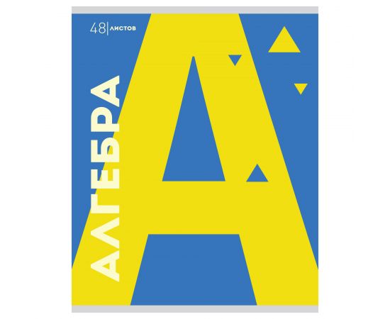 Тетрадь предметная 48 л А5 клетка скоба "Буквы" - Алгебра